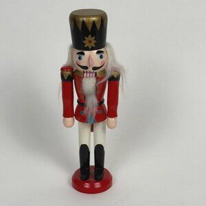 Michael's Christmas Nutcracker Soldier Red Uniform Black Hat 10"
